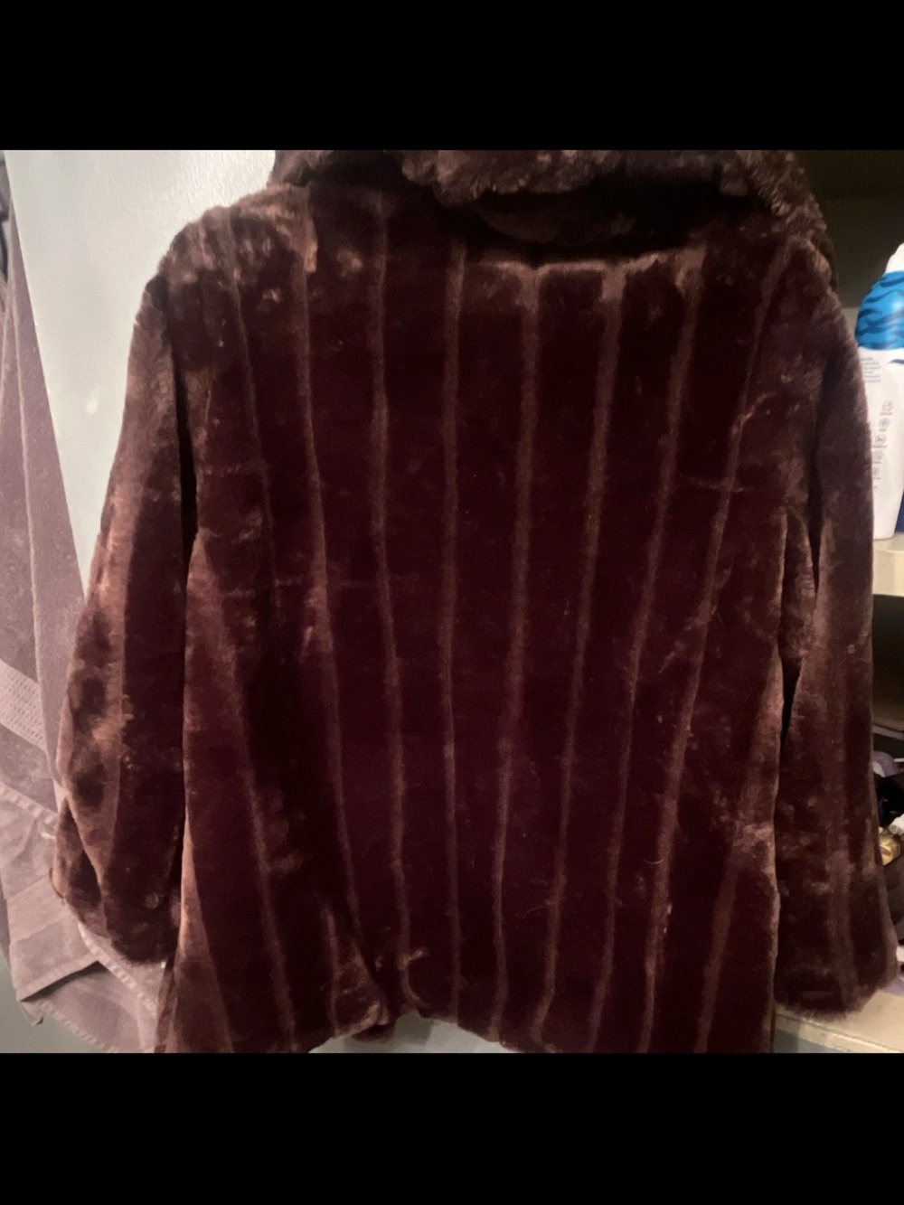 Anthony Richards Dark Brown Faux Fur Teddy Jacket